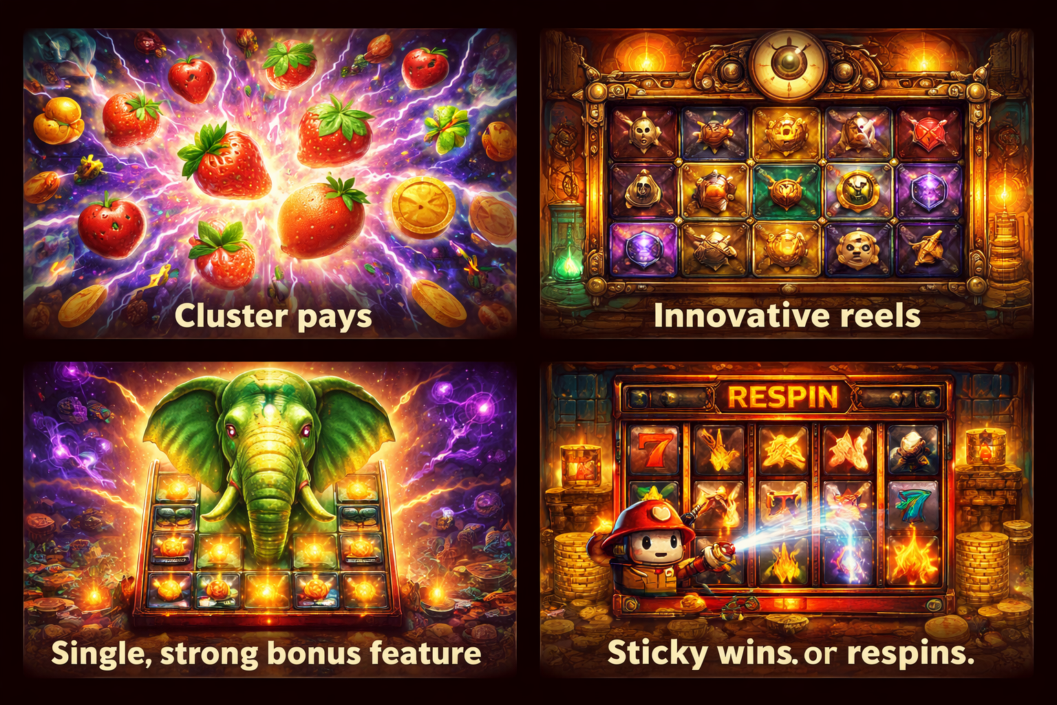 Thunderkick games — categories and common mechanics